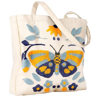 Sac fourre-tout en toile écologique résistant à l'eau, réutilisable, design tendance, fermeture éclair, broderie, logo personnalisé imprimé, chaînes – Grande Vente