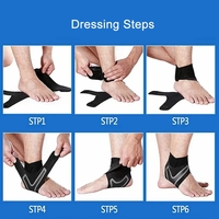 Vente en gros Manchon de compression ajustable Pieds élastiques Sangle de protection du talon anti-entorse Chaussettes de sport pour la cheville Soutien de la cheville