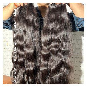 Precio más bajo Raw Natural Wave Hair Extension Indian Real Donor Temple Hair de fabricante y mayorista indio - Product Image 1