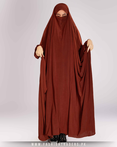 Wholesale Bulk Supplier Comfortable Breathable Polyester One Piece Jilbah Solid Color <b>Modest</b> <b>Sets</b> Muslim Women Jersey Plus Size - Product Image 5
