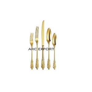 Juego de cubiertos de diseñador de lujo Juego de cubiertos Hotel Artículos DE BODA Cuchara Cuchillo Tenedor Cubiertos Juego de cubiertos con asas - Product Image 5