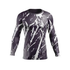 Ventes en gros de rashguards personnalisés avec logo OEM ODM, rashguards de sport en spandex imprimés par sublimation, rashguards de compression, rashguards de MMA - Product Image 3