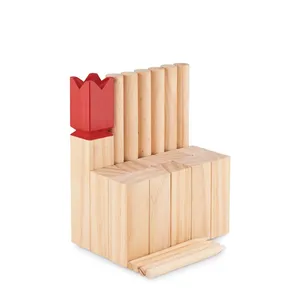 Jeu de lancer de disques volants personnalisés KING Wood - Produit de merchandising - Product Image 4