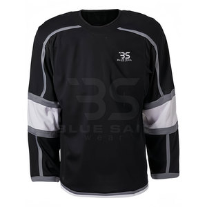 Jersey de Hockey sobre Hielo con Cuello Redondo, Transpirable, Manga Larga, Ropa Deportiva de Entrenamiento en Equipo, Tejido Ligero - Product Image 4
