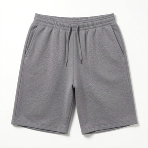 Mens Lounge Denim Sweat Shorts Cotton Fleece Relaxed Fit Elastic Waist Casual Homewear <b>Soft</b> Comfortable Breathable Waterproof - Product Image 1