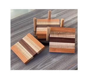 Stylish Design Wooden Tea Coaster Best Quality MDF Square <b>Mats</b> & Pad Table Decoration Wedding Hotel Home Wooden Coasters - Product Image 2