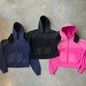 Sudaderas con Pedrería Personalizadas Unisex de Estilo Casual para Hombre, Sudaderas Básicas de Algodón Mezclado con Pedrería en Toda la Prenda - Product Image 6