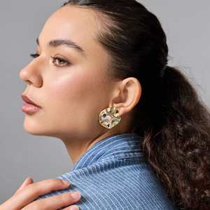 Boucles d'oreilles pendantes ethniques tendance avec pompons, perles et diamants, en alliage de zinc et cuivre, pour fêtes, mariages et occasions spéciales (référence 192668) - Product Image 2