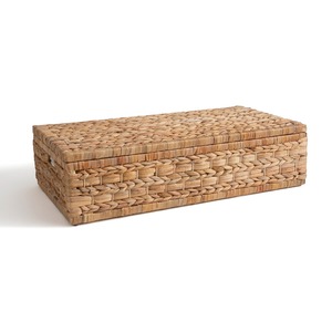 Baúl de Almacenamiento de Jacinto de Agua Natural, Tejido a Mano, Baúl para Debajo de la Cama, Baúles de Fibra Sostenible - Product Image 1