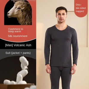 <strong>Men's</strong> Winter Warm Thermal Underwear Set Soft Fleece Lined Long Johns Breathable Top &amp; Bottom <strong>Base</strong> <strong>Layer</strong> - Product Image 3