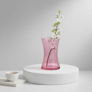 Vase en verre rose Rosario VMA1110PK, soufflé à la machine - 8 - Product Image 3