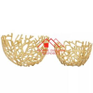 Bol à fruits de service en aluminium au design d'arbre de corail pour centres de table Bol à fruits de table unique Best-seller - Product Image 4