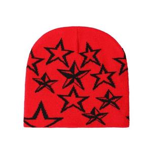 Venta al por mayor popular Gran oferta de moda logotipo personalizado Jacquard acrílico de punto Toque Otoño Invierno gorro - Product Image 1