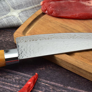 Cuchillo de Chef Japonés de Damasco VG10 de 67 Capas y 8 Pulgadas con Mango Octogonal de Madera - Product Image 5