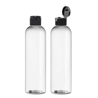 236ml vide clair PET bouteille en plastique Lotion pompe presse bouteilles huile maquillage cosmétique distributeur conteneurs liquide corps savon bouteille