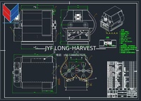 Mélangeur de ligne de pré-mélange en acier inoxydable de haute qualité, capacité 10 tonnes/h, taux de mélange 99%, moteur électrique, nouveau modèle Juyongfeng simple/triple