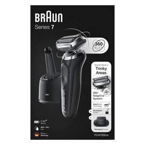 Afeitadora Eléctrica Inalámbrica para Hombre, IPX7, Recargable por USB, Cinco Cuchillas Dobles, Afeitadora Rotatoria Inalámbrica, Lavable - Product Image 5