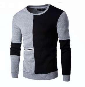 Nouveau haut de gamme pour homme, tendance automne, marque 350G, sweat lourd, col rond, motif uni, style printemps et automne - Product Image 4