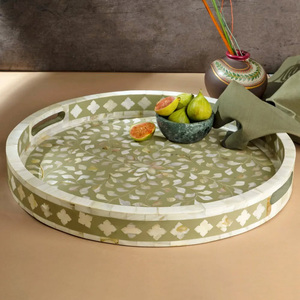 ไม้ถูพื้นแบบฝังลายกระดูกถาดเสิร์ฟแม่ของไข่มุกของใช้ในบ้านโรงแรมดีไซน์ล่าสุด - Product Image 2