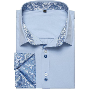 Camisa de vestir informal a cuadros para hombre, tela ligera, perfecta para Eventos informales inteligentes, ropa de negocios y de fin de semana - Product Image 5