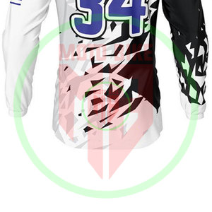 Maillots de motocross imprimés en polyester 100% avec logo personnalisé, respirants, confortables, maillots de course de motocross à prix avantageux - Product Image 6