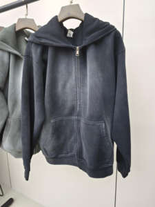 Sweat à capuche zippé avec strass, design cristal brillant, pull streetwear à la mode pour femmes, tenue décontractée en coton doux - Product Image 6