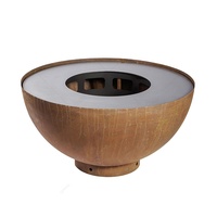 2025 Moderne Premium Gnee Brasero d'extérieur au charbon de bois, portable, durable, grand format, design suspendu personnalisé, type foyer/bouilloire