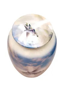 Urnas de aluminio grandes de alta calidad, accesorios funerarios, urnas funerarias de cremación de Metal resistente y duraderas, urna para cenizas conmemorativas sólidas - Product Image 6