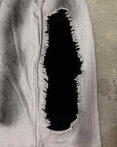 ผู้ผลิตเสื้อผ้า สตรีทแวร์แบบกำหนดเอง กางเกงจ็อกเกอร์ผ้าฝ้ายทรงขากว้าง พิมพ์ลายโลโก้ด้วยเทคนิค DTG กางเกงวอร์มผู้ชาย - Product Image 2