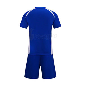 ชุดกีฬาสีขาวและสีขาวล้วนสำหรับฝึกซ้อมเสื้อฟุตบอลชุดนักกีฬาไทยออกแบบได้ตามที่ต้องการชื่อทีม - Product Image 2