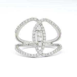 Moissanite Dainty Diamond Ring Bague en argent sterling pour femme Cadeau d'anniversaire personnalisé Beau cadeau pour elle - Product Image 4