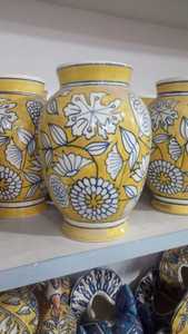 Vases en céramique Art déco faits à la main sur mesure, dessus de table portable à glaçure brillante, parfait pour exposer des fleurs et améliorer la décoration - Product Image 5