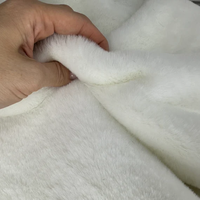 Usine du Vietnam tissu de jouets en textile rose velours super doux tissu en peluche polaire minky tourbillon rose en relief fausse fourrure pv
