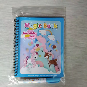 Enfants <span class=keywords><strong>peinture</strong></span> coloré magique eau <span class=keywords><strong>dessin</strong></span> livre stylo coloriage numéros <span class=keywords><strong>dessin</strong></span> portable livre magique carnet de croquis - Product Image 5