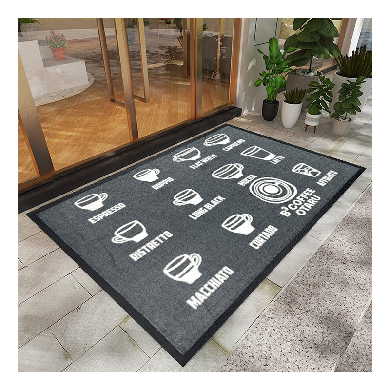 Showroom Teppich für Eingangs marke Werbe-Fußmatten mit individuellem Design Anti-Rutsch-Gummi Outdoor Logo Mat