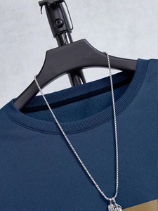 Conjunto Deportivo Personalizado de Otoño para Hombre, a la Moda, con Parches, Cuello Redondo, Cómodo e Informal - Product Image 5