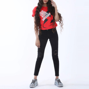 เสื้อยืดผู้หญิงทรงเข้ารูป ระบายอากาศได้ดี เป็นมิตรกับสิ่งแวดล้อม ผลิตจากผ้าฝ้าย 100% พิมพ์ลายกราฟิกสำหรับฤดูร้อน แห้งเร็ว สไตล์สตรีทแวร์ รับผลิตตามแบบ - Product Image 6