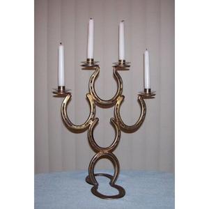 Support de bougie de luxe en forme d'étrier de cheval, décoration de table pour mariage, bougeoir, cadeaux de style équestre - Product Image 3