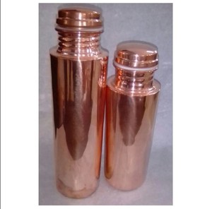 Bouteille d'eau en cuivre pur 100% martelé antique étanche et ayurvédique vente directe bénéfique à un prix abordable - Product Image 3