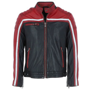 Directly Manufacturer's Top Arrival <b>Men's</b> Winter <b>Leather</b> <b>Jacket</b> in Premium Solid Color High Quality Streetwear with Custom Logo - Product Image 1