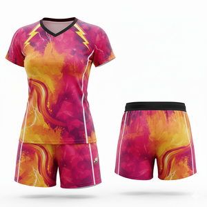 Ensemble d'uniformes de volleyball de rugby d'équipe personnalisés | Maillot et short imprimés par sublimation | Vêtements de sport respirants à séchage rapide - Product Image 4