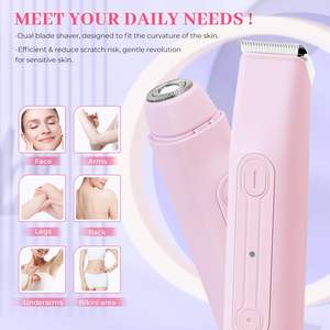 Afeitadora Eléctrica Recargable e Impermeable para Mujer, Recortadora de Vello Púbico, para Área Íntima, Bikini, Brazos, Cuerpo y Rostro - Product Image 3