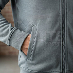Men's Stand Collar Front Logo Athletic <b>Track</b> <b>Jacket</b> Full Zip for Running Fitness Workout and Outdoor Sports - Product Image 6