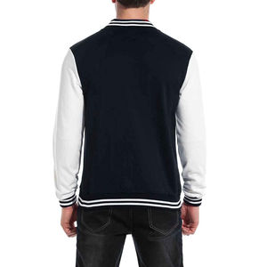 Chaqueta universitaria de béisbol personalizada de alta calidad para hombre, ropa de invierno, bordado de chenilla, mangas delanteras recubiertas procesadas - Product Image 5