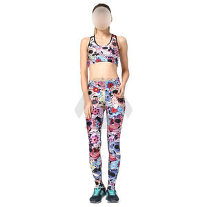 Soutien-gorge élégant et respirant pour femmes, ensemble de yoga aux jambes imprimé par sublimation de qualité supérieure - Product Image 5