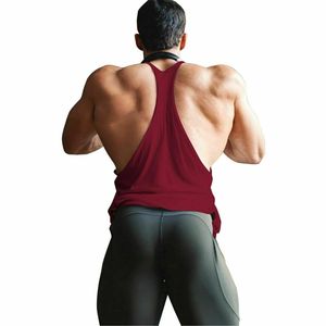 Débardeur de sport à col en V pour hommes Débardeur de fitness athlétique à séchage rapide avec logo personnalisé Style formel Débardeur d'entraînement musculaire délavé - Product Image 5