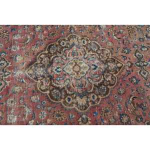 Tapis de 4,6 x 7,9 pieds, tapis turc vintage, tapis Ikat marron - Product Image 5