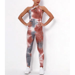 Venta al por mayor personalizado mujer transpirable Fitness Yoga Set Top ropa activa Yoga sublimación Set gimnasio Fitness Set para mujeres - Product Image 4