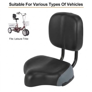 <span class=keywords><strong>Selle</strong></span> <span class=keywords><strong>de</strong></span> vélo électrique multifonctionnelle, confortable, facile à installer, siège arrière absorbant les chocs, dossier <span class=keywords><strong>de</strong></span> vélo réglable - Product Image 1