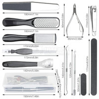 Kits de pédicure de qualité supérieure en acier inoxydable 7 en 1, instruments de beauté, ensemble de manucure et de pédicure